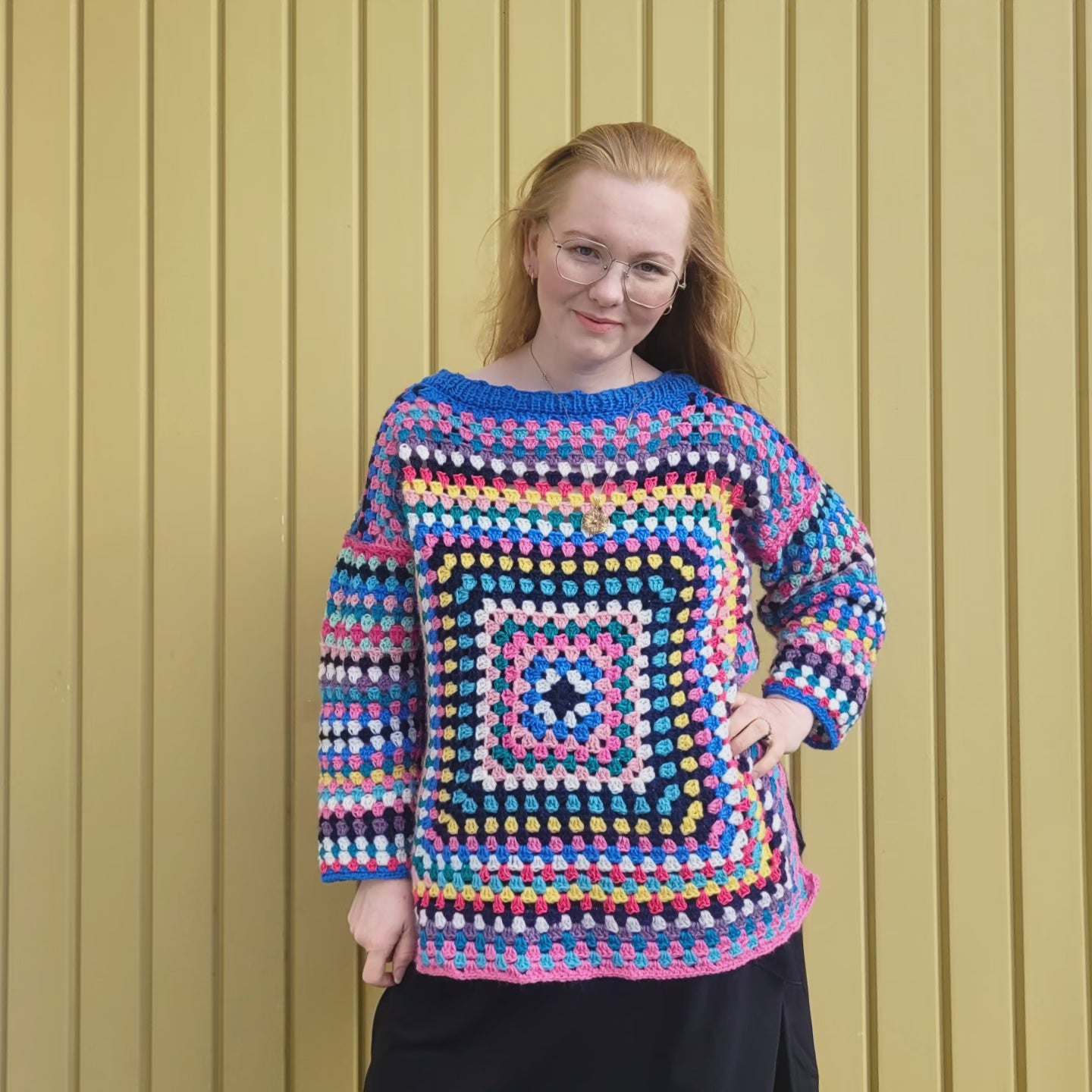 Væntanlegt - Hekl námskeið - Granny square peysa
