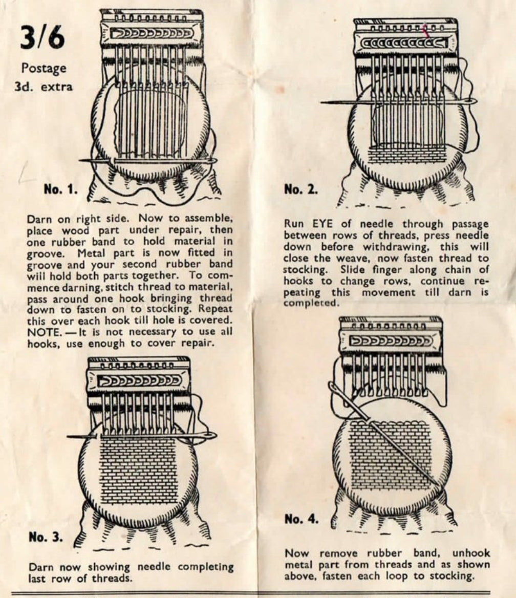 Vefstóll - Mending loom 14 pinna